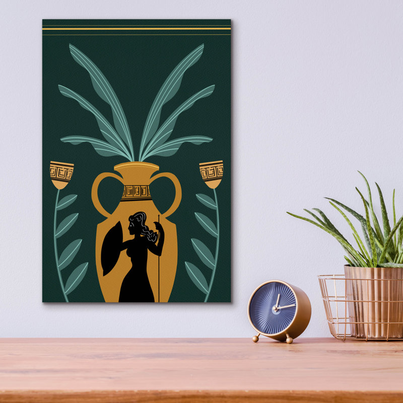 Lark Manor ™ «Warrior Goddess Vase I» par Regina Moore, art mural en verre acrylique, ACR-43749