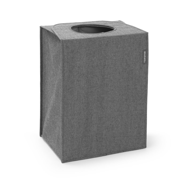 Brabantia 55 Litre Rectangular Laundry Bag, Pepper Black