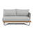 Blaine Outdoor 8-Person Acacia Wood Conversation Set With Rope Woven & Water-Repellent Cushions-129683452