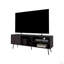 Meuble télé Mesocal avec rangement et porte ouverte (meuble télé)-2031196140