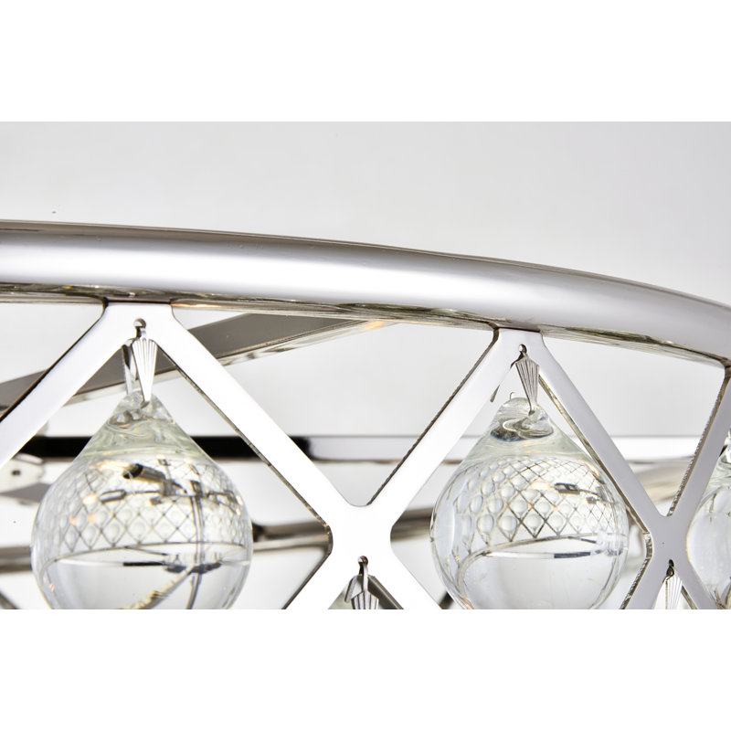 Swinney 8 - Light Unique/Statement Pendant, Polished Nickel