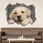 Décalcomanie murale « view through the 3d dog »