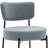 Modern Accent Chair, Upholstered Dining Chairs, Teddy Fabric Armless Dining Chair, Set with Backrest For Dining Room, Kitchen, Living Room-112414377