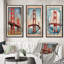 Golden Gate - Illustration rétro de San Francisco - ensemble de 3 pièces-1324179918-1324179913