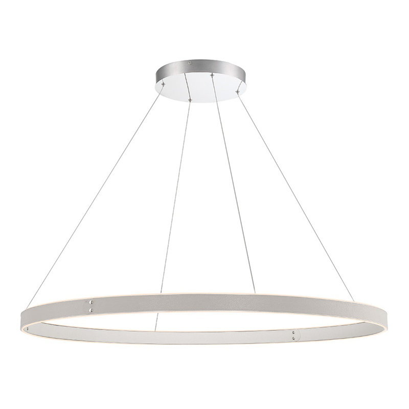 Lustre 1 lumière Verdura, Gris / blanc