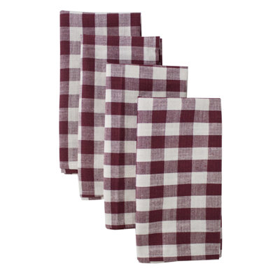 Buffalo Checkered Cloth Napkins, Set Of 4