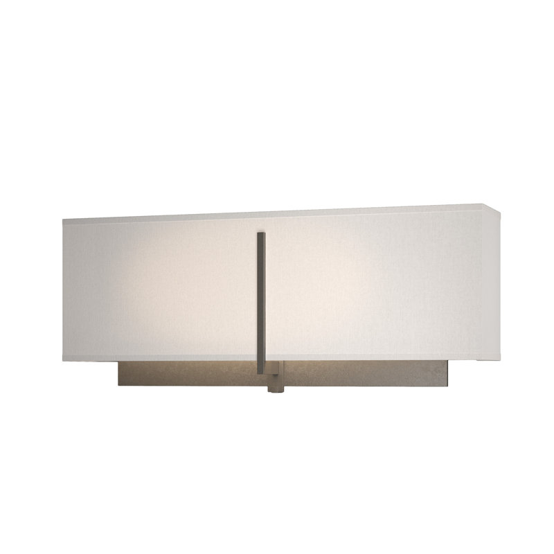 Applique murale encastrée 2 lumières Exos, Lin, Fumée foncée