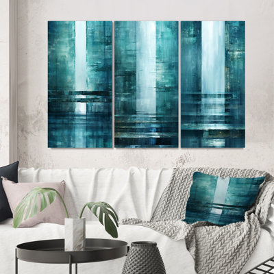 «Door To The Side Side Turquoise Riverside», 3 pièces
