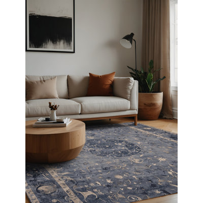 Machine Washable Gray Area Rug