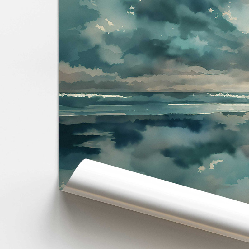 Surfers in Sky Reflection, impression roulée, H 11 po x l 14 po