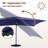 Myleigh-Brooke 156'' x 120'' Rectangular Lighted Cantilever Umbrella-50760986