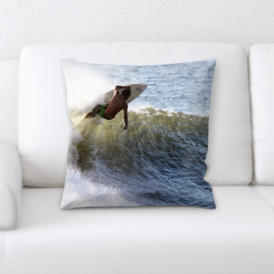 Microsuede Reversible Throw Pillow