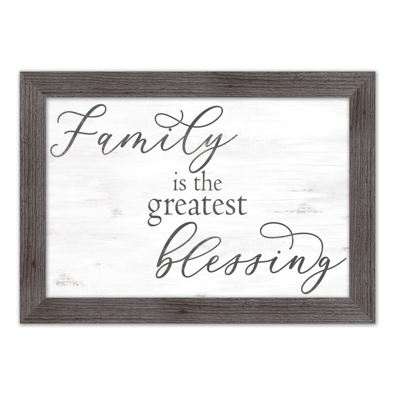«Family Blessing», reproduction encadrée, H 16 po x l 24 po x P 0,75 po