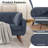 56.7"  Tufted Loveseat Sofa Mid Century Modern Love Seat Couches For Living Room-921084339