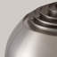 Lampe à arc moderne Mid-Century 95 po Iconic, abat-jour et corps en acier nickel satiné, base en marbre blanc, à intensité variable avec gradateur à glissière au pied, compatible avec les maisons intelligentes-175038352