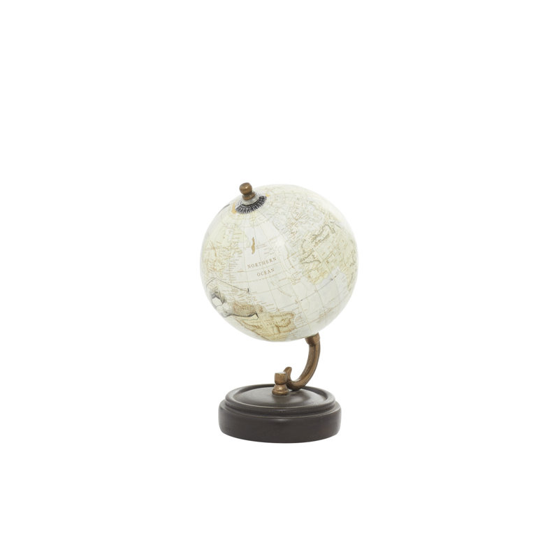 Wood Educational/Geographic Earth Yellow Globe