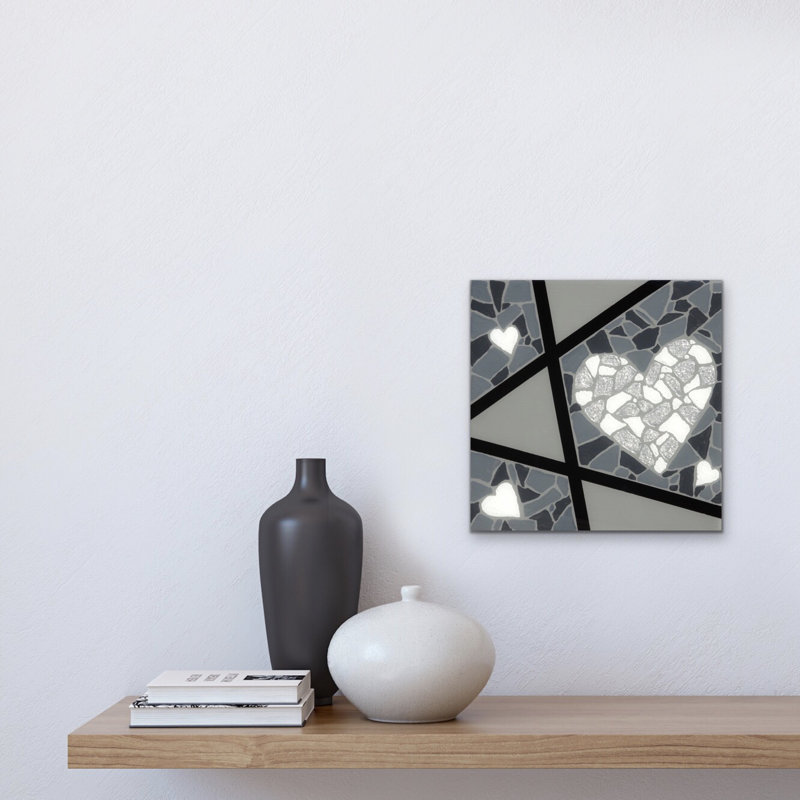 My Heart Shines For You - White Hearts Painting by Eddie Bruckner