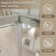 Cabine de douche réversible à demi-cadre l 36 po x P 36 po x H 72 po-90674239