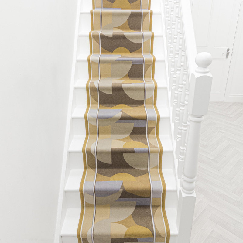 Stair Runner Geometric Shapes Area Rug, Runner 66 x 570 cm