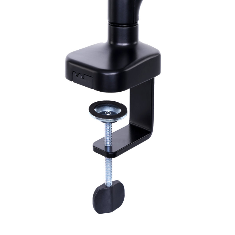 Dual Arm Black Adjustable Desktop Monitor Mount