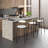 Larue Bar Stool Upholstered In Leather With Powder-Coated Stainless Steel Base Larue Series-1280458694