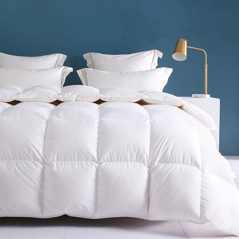 750 Fill Power All Season Feather Down Blend Comforter/ Duvet Insert, California King, California King Down Comforter