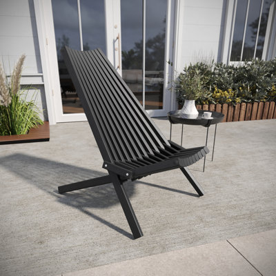 Leilahni Commercial Indoor/Outdoor Low Profile Acacia Wood Patio Folding Chair by Ivy Bronx