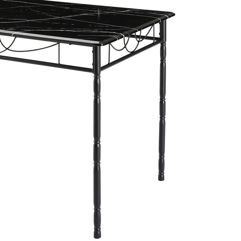 Ensemble de table de salle à manger 3 pièces Prentiss pour 2 personnes, petite table de cuisine et chaises, ensemble de table de pub, mobilier de salle à manger coin-repas, ensemble bistro peu encombrant avec 2 chaises