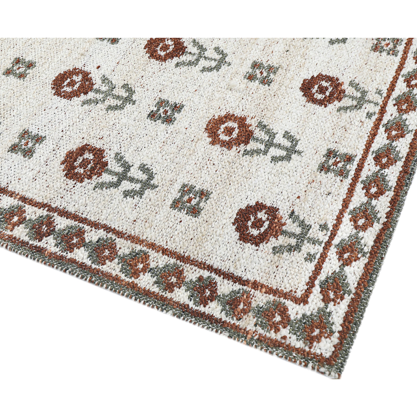 Sofia Jacquard Recycled Polyester Area Rug in Multi, Rectangle 5'6" x 8'6"