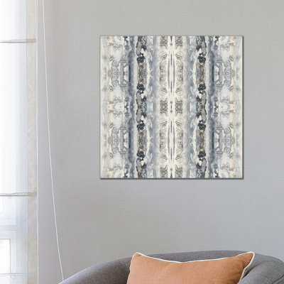 Mirrored Strata IV by Jennifer Goldberger - Wrapped Canvas Painting
