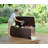 Keter Glenwood 101 Gallon Durable Resin Outdoor Storage and Organization Deck Box For Patio Furniture and Supplies, Brown