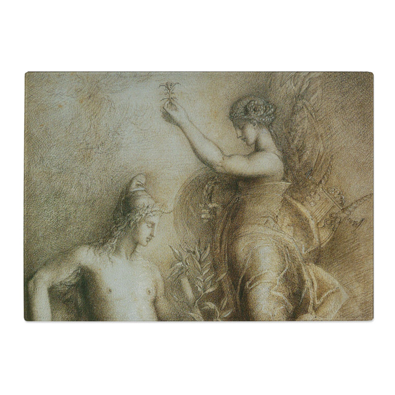 Hesiod and the Muse by Gustave Moreau Chopping Board, 0.4cm H x 20cm W x 28.5cm L