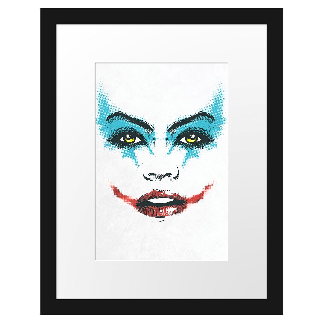 Gerahmtes Poster The Joker Light