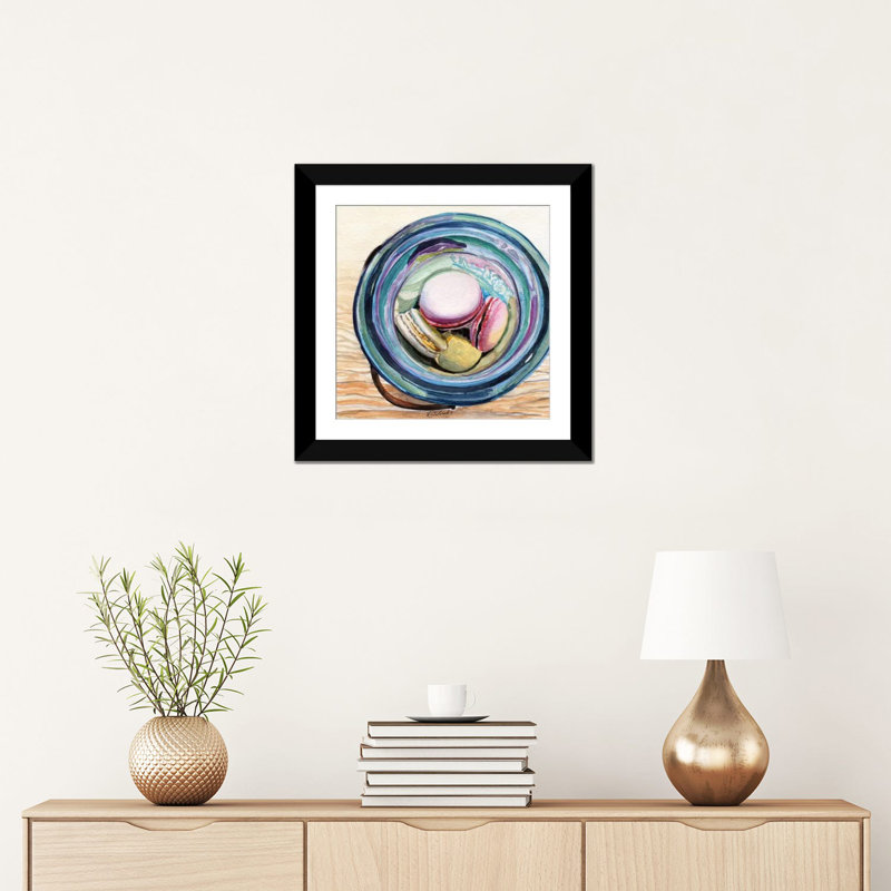 «Macaron Ball Jar» par Jennifer Redstreake, impression sur toile tendue, H 24 po x l 24 po x P 1 po, Blanc