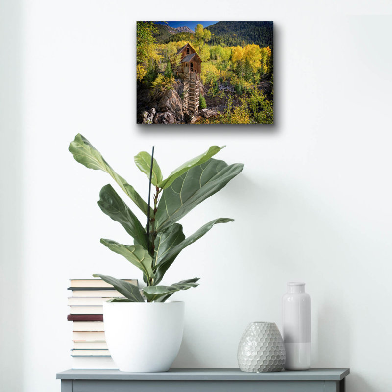 Art mural en verre Millwood Pines «Crystal Mill» par Rick Berk, H 12 po x l 16 po x P 0,13 po
