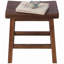 Tabouret court en bois d'acacia massif Durango, 20 po, naturel-628217345-621266854