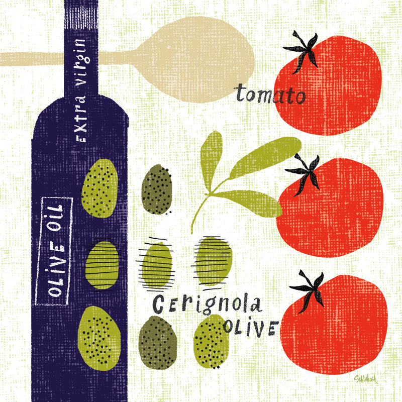 Italiano Olives by Sue Schlabach - No Frame Print on Canvas, 76cm H x 76cm W