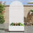 Arch Metal Planter Box with Trellis with Wheels-227349318-219648188