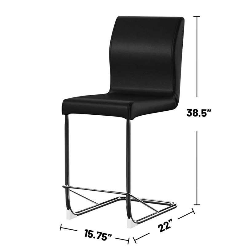 2 chaises de salle à manger rembourrées, assemblage des pieds, option d'alimentation élégante des chaises, finition, espace de repos moderne