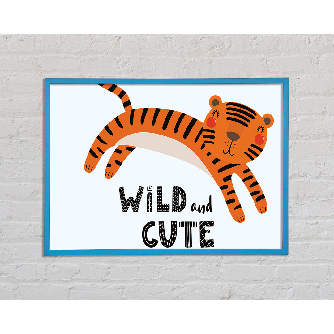 Wild And Cute Tiger von Unkown - Einzelne Bilderrahmen Kunstdrucke