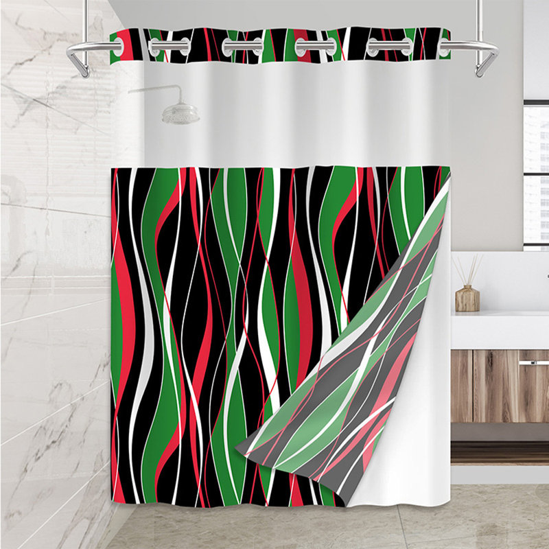 Rideau de douche imperméable en polyester