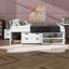  Structure de lit double Altona avec lit gigogne, 2 tiroirs, tablettes et table de chevet-1146151772