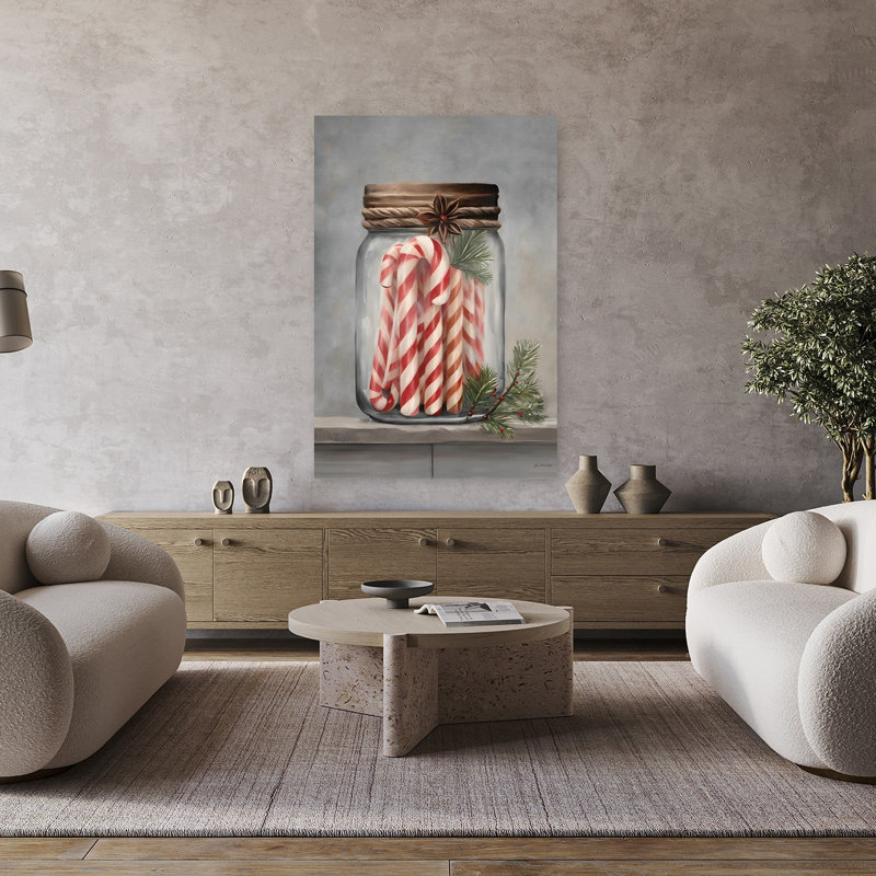 Candy Cane Stash, art contemporain, H 48 po x l 32 po