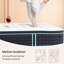 Matelas en mousse à mémoire de forme mi-ferme 10 po / 12 po avec ressorts ensachés individuels pour l'isolation des mouvements-115733505-115733508