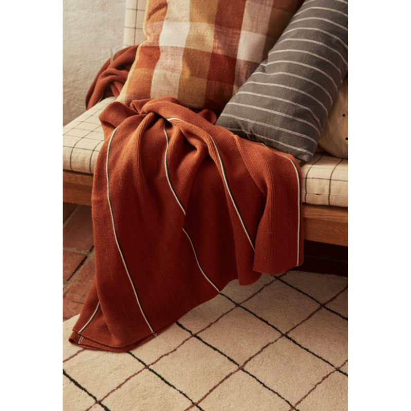 Kyoto Lumbar Pillow Cover & Insert, Anthracite