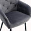 Chaise d'appoint avec pieds en métal pour le salon-2059551332