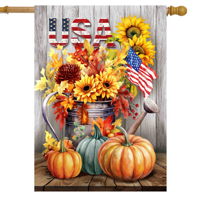 Drapeau de la maison d'automne Americana