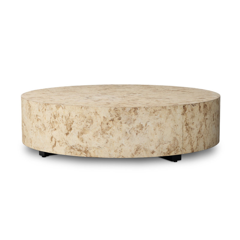 Hudson Coffee Table, Black, Bark Paper