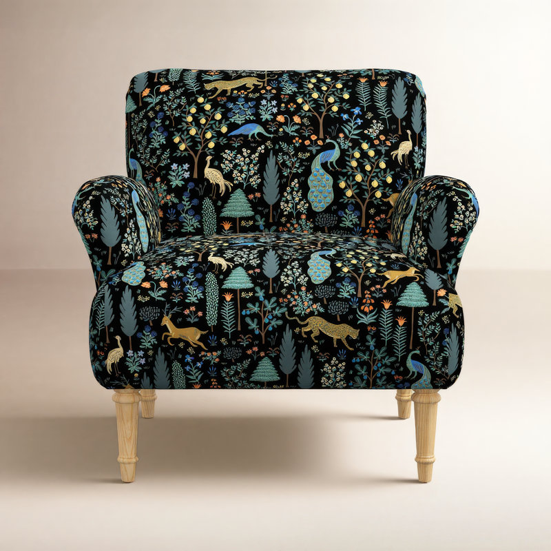 Fauteuil Bristol, RPC Menagerie - noir, Natural