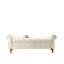 Banc de rangement capitonné à boutons de 62 po pour la chambre à coucher de 62 po, repose-pieds rembourré en tissu moderne, banc de fenêtre, accoudoirs roulés pour chambre à coucher, salon, vestibule -128143577